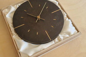 Japanese Cast Brass Clock "Orb" Patina Finish made in Toyama.