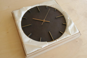 Japanese Cast Brass Clock "Quaint" Patina Finish made in Toyama.