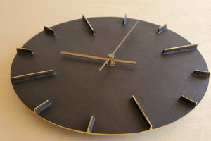 Japanese Cast Brass Clock "Quaint" Patina Finish made in Toyama.