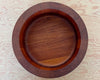 Birdseye view of Vintage Dansk Staved Teak Salad Bowl designed by Jens Quistgard.