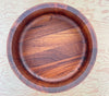 Inside of Vintage Dansk Staved Teak Salad Bowl.
