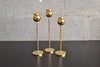 Brass Tulip Candle Holder Set of 3 | OK
