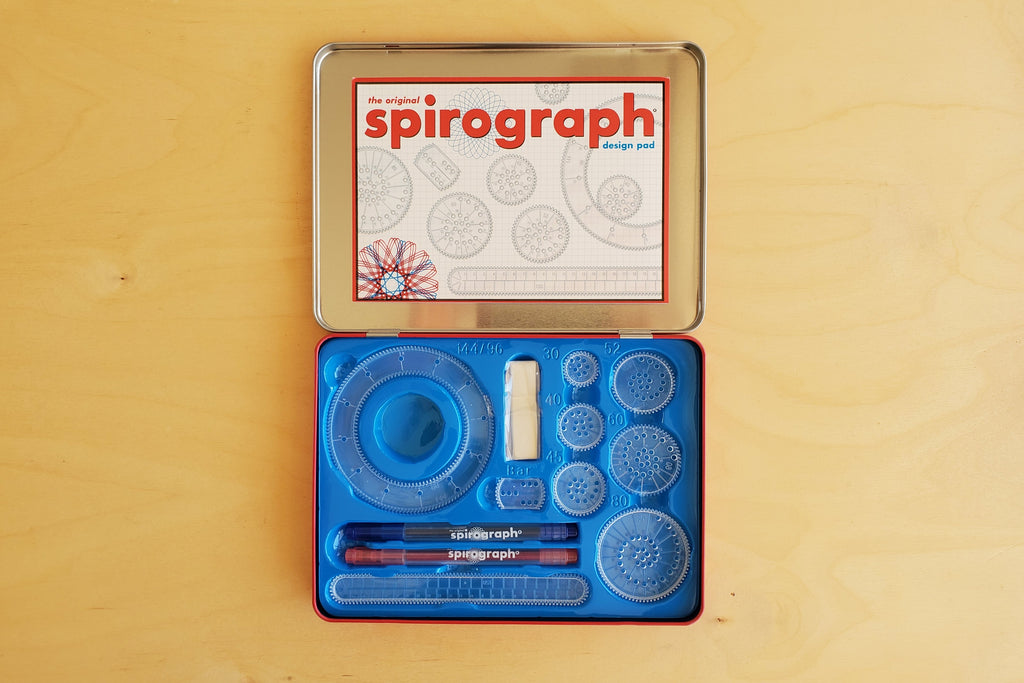 Spirograph set drawing tool.